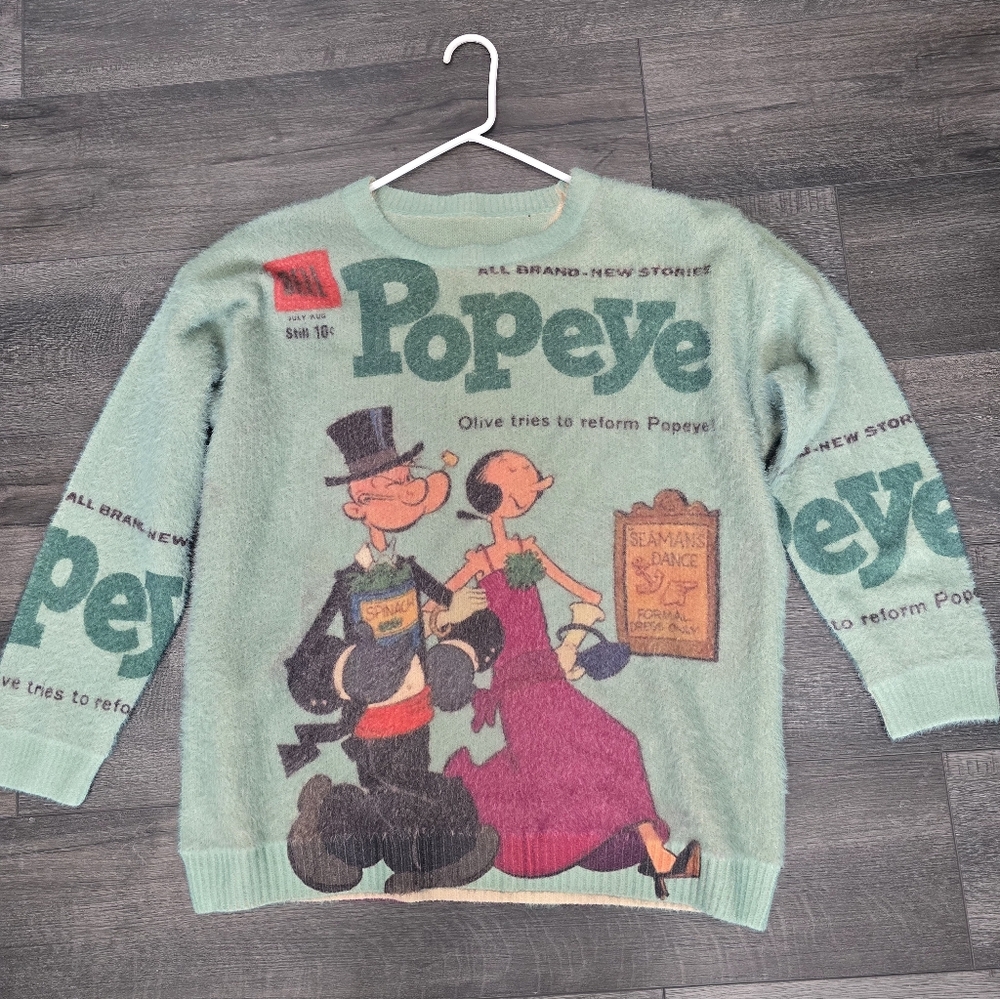 Rare Vintage Popeye & Olive Oil Sweater